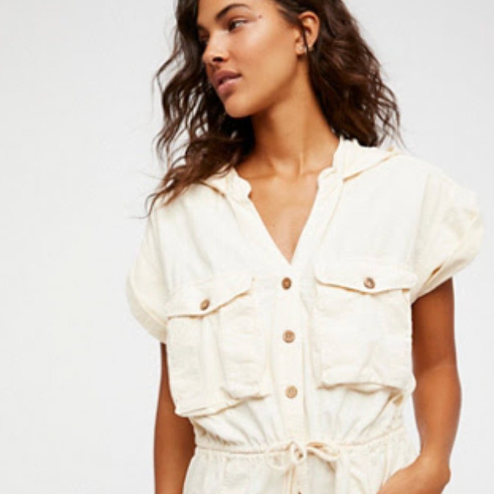 FREE PEOPLE Hooded Jumpsuit